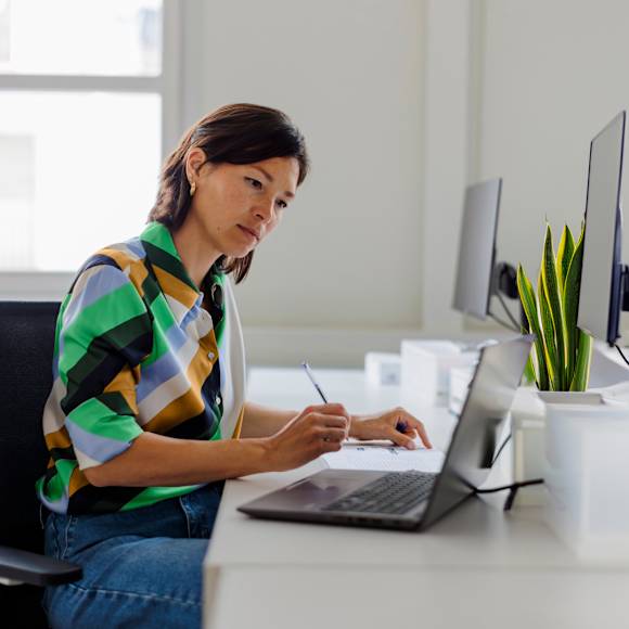 Woman working