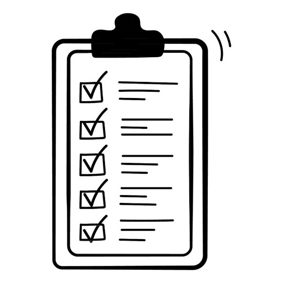 clipboard with checklist