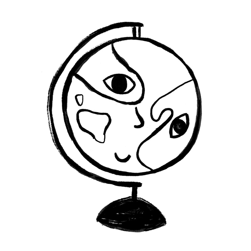 Illustration of globe