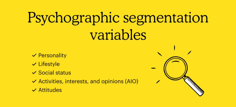 Psychographic segmentation variables