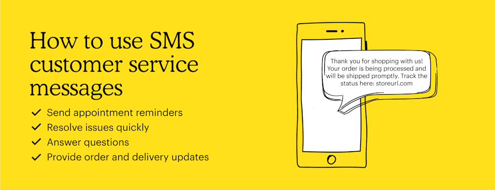 Ways to use SMS customer service messages