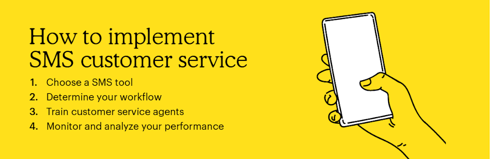 How to implement SMS customer service 
