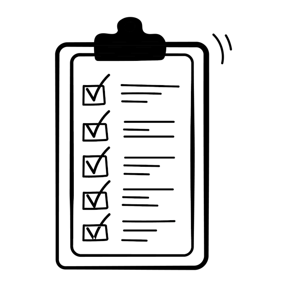 Survey checklist