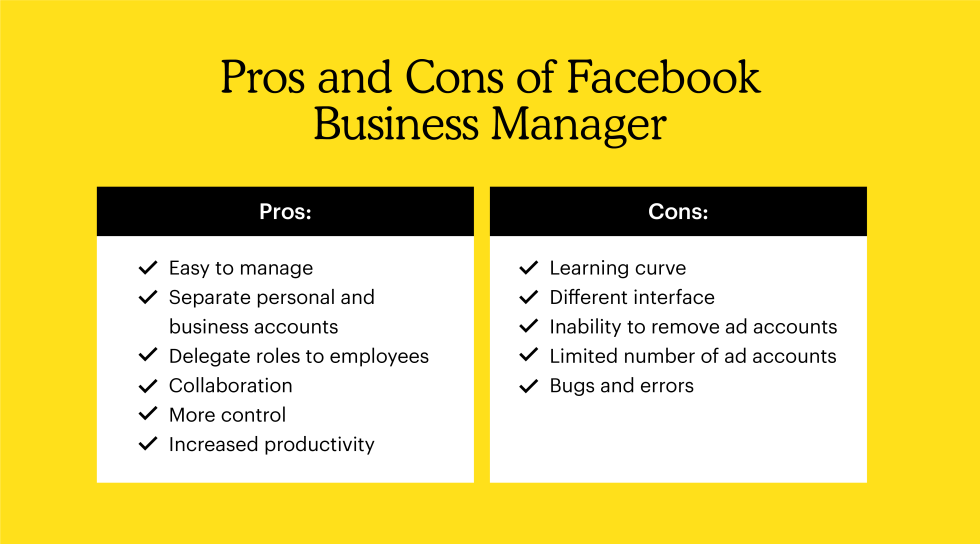 Pros and Cons of Facebook Business Manager