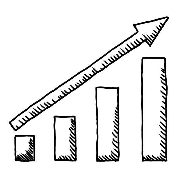 positive graph with arrow