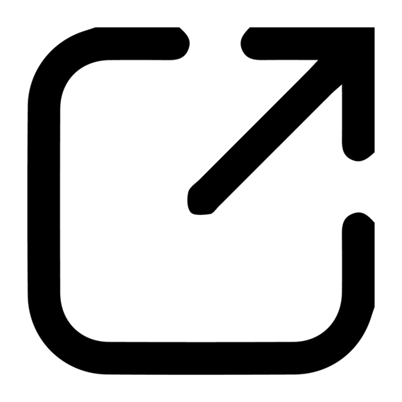 Graphic of a square with an arrow coming out the side