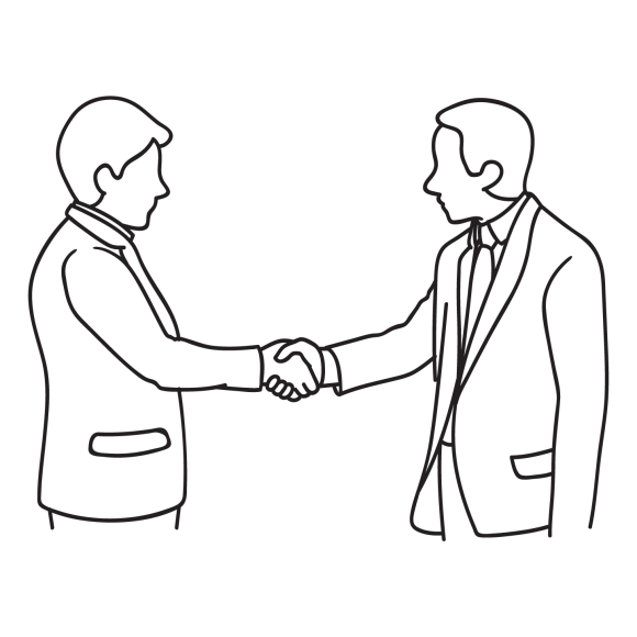 handshake, b2b and b2c marketing